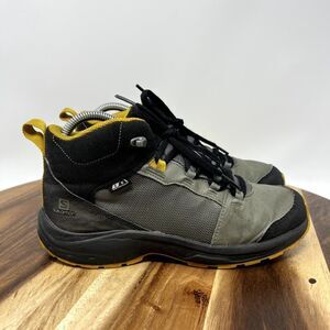 Salomon Outward Waterproof Boots Men's 6/ Women's 7 (EU 38) Gray Yellow Hiking